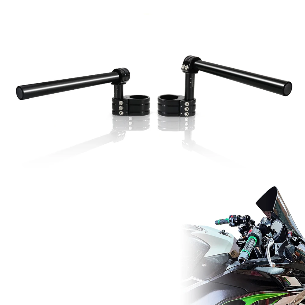 CNC Aluminum Adjustable Handlebar Clip-On Handle Bar Raiser Universal Fit For Honda CBR900RR CBR954 CBR 1000RR RC51 VFR1200