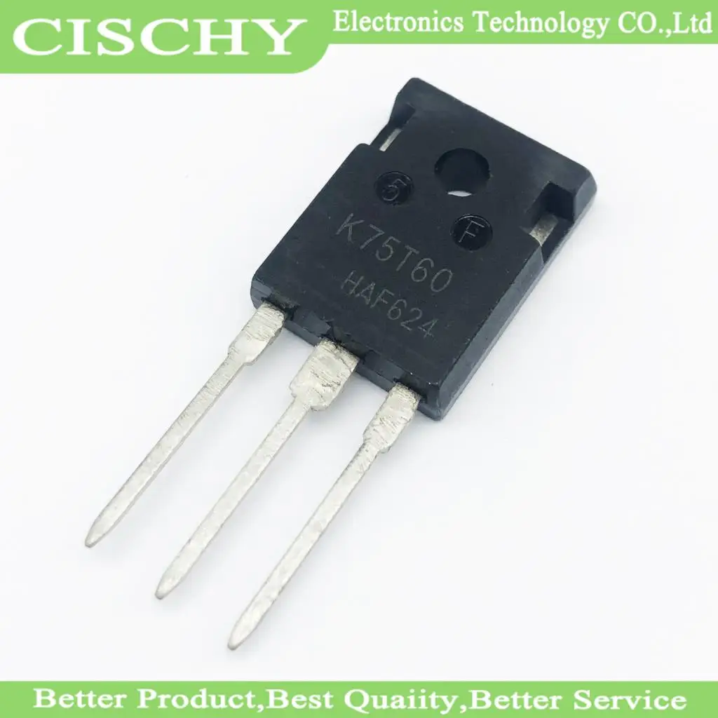 TO-247 K75T60 IKW75N60T  600V 75A  in-stock 10pcs/lot