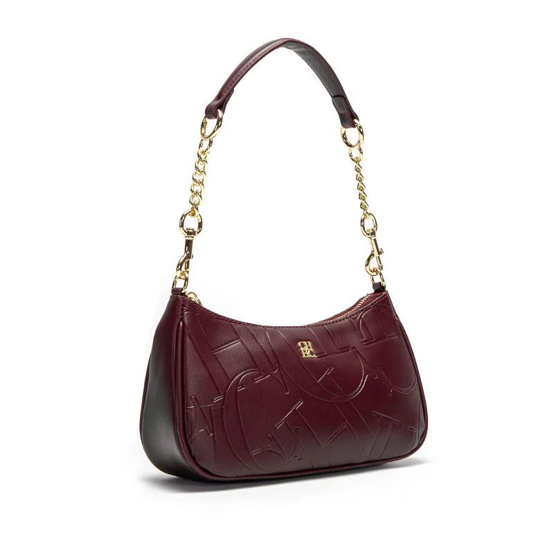 2025 CH حقيبة يد نسائية موضة التقسيم دائم ماركة فاخرة موضة سعة كبيرة عازمة القمر بسيط الكتف حقيبة كروسبودي #5