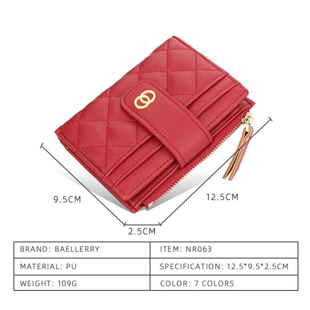 New Women Small Wallets Fashion PU Leather Top Quality Female Purse Short Card Holder Brand Wallet For Women