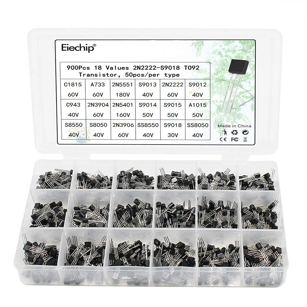 Kit 200 Transistor Assortiti 10 Valori BC327 BC337 BC547 Ecc. In Scatola - Fai Da Te Elettronica