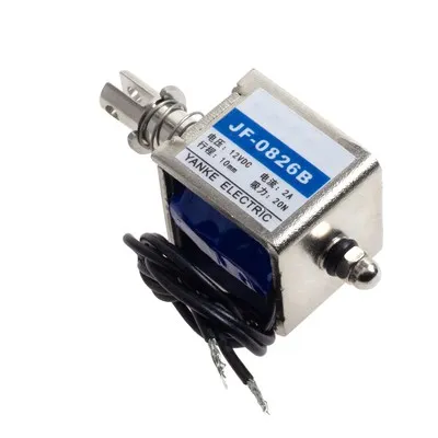 0826B Wholesale Pull Type Linear Solenoid Electromagnet JF-0826B DC 6V 12V 24V 350mA Force 20N travel 10mm