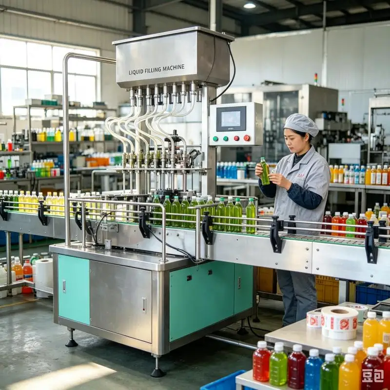 Heavy Duty Liquid Filling Machine Automatic Piston Filler Stainless Steel Construction Accurate Filling System For Factory Use