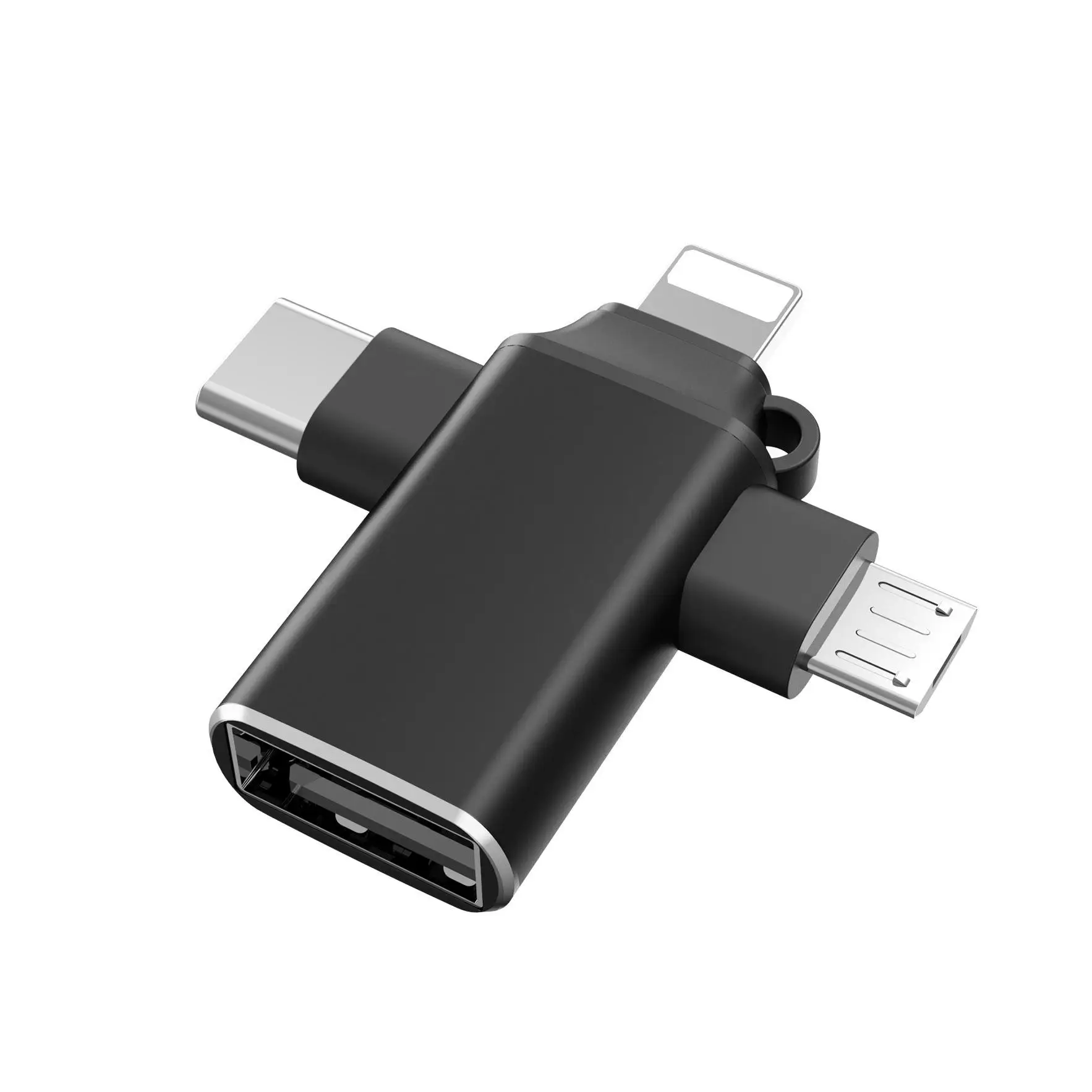 

OTG Three-in-One Adapter USB 3.0 Converter for Apple Huawei Tablets Mouse & USB Drive Compatible Wireless Charging Receiver