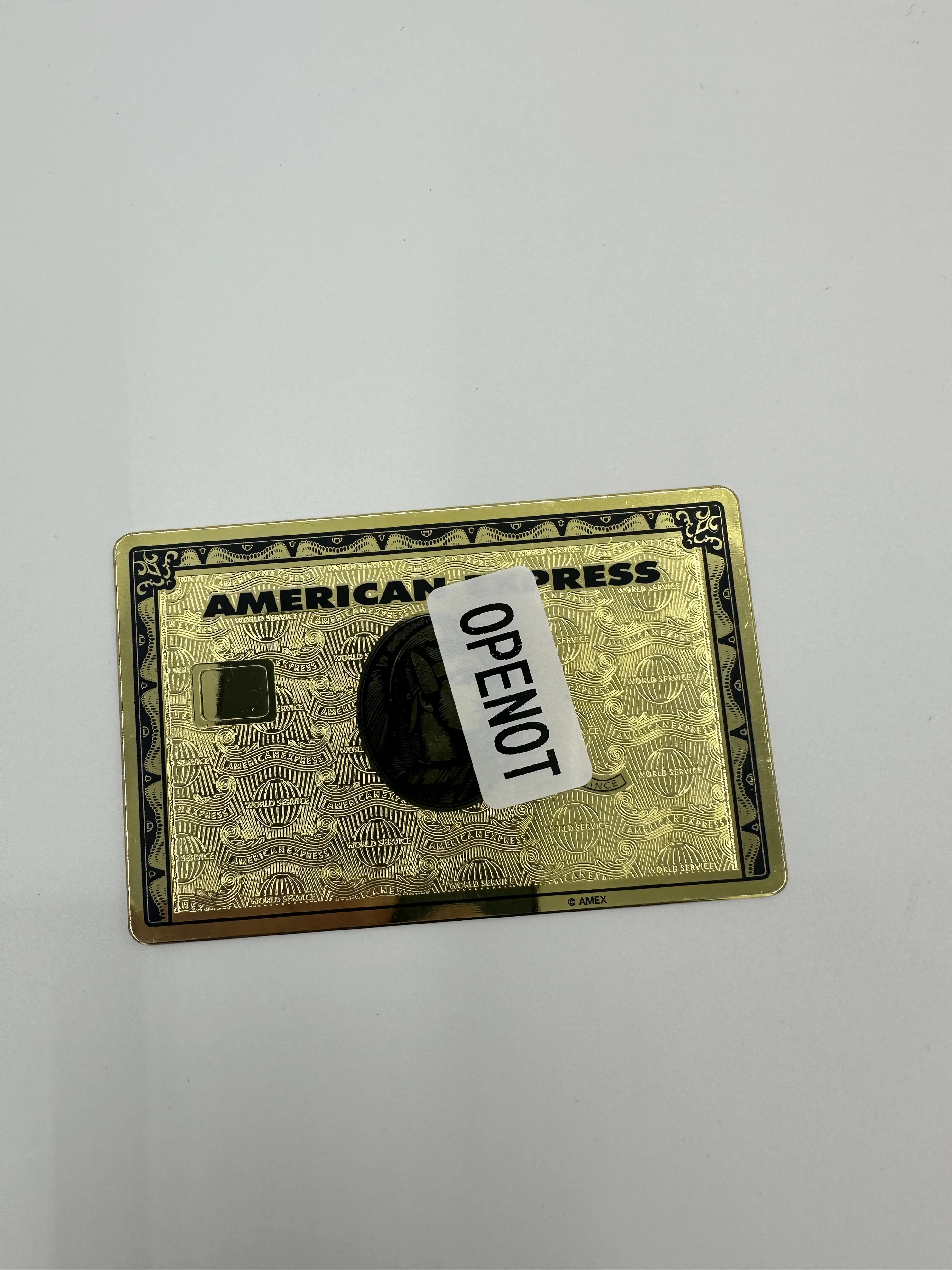 Custom American Express Gold Card Movie Props Capion Metal Black Card Custom high quality metal card personalization