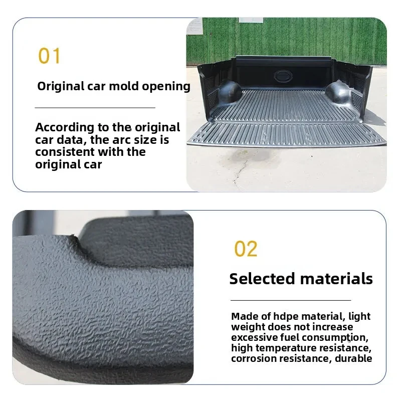 Fits for  Tundra 1794 Pickup Truck Cargo Box Rear Tail Mat Interior Kits Modification Parts Pickup Truck Bed protection