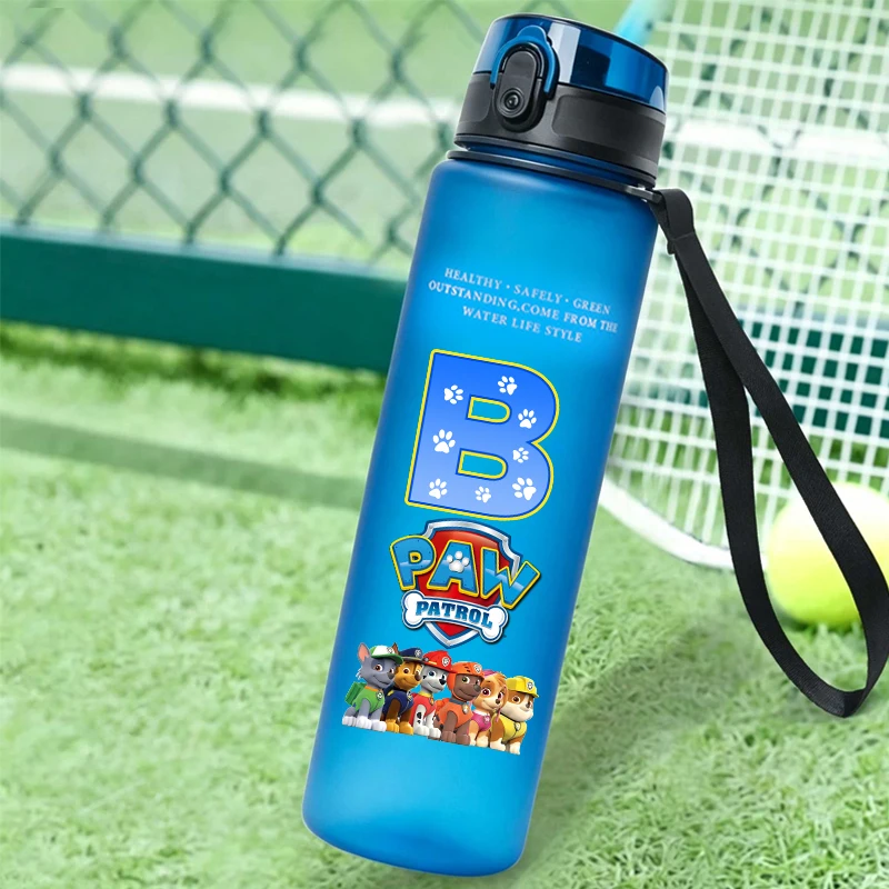 650ml Paw Patrols Sports Water Bottle Boy Motivational Leak Proof Portable Reusable Cups Outdoor Travel Gym Jugs Birthday Gift