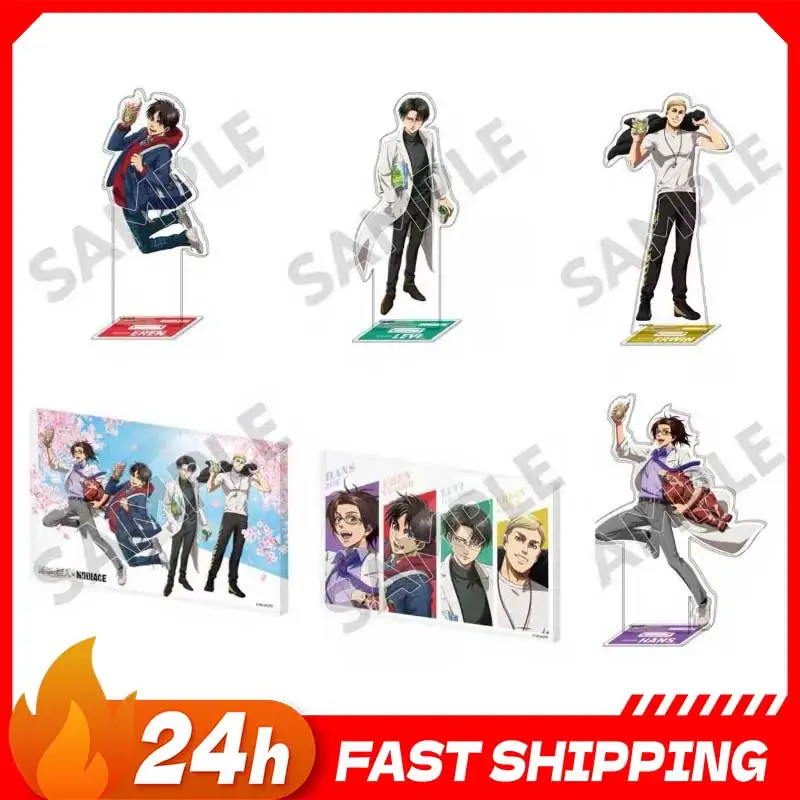 

Атака гигантов, периферийные устройства в стиле аниме, Леви, доктор, стоячая тарелка, коллекционная фигурка врачей, акриловая подставка, статуя Эрен, игрушки