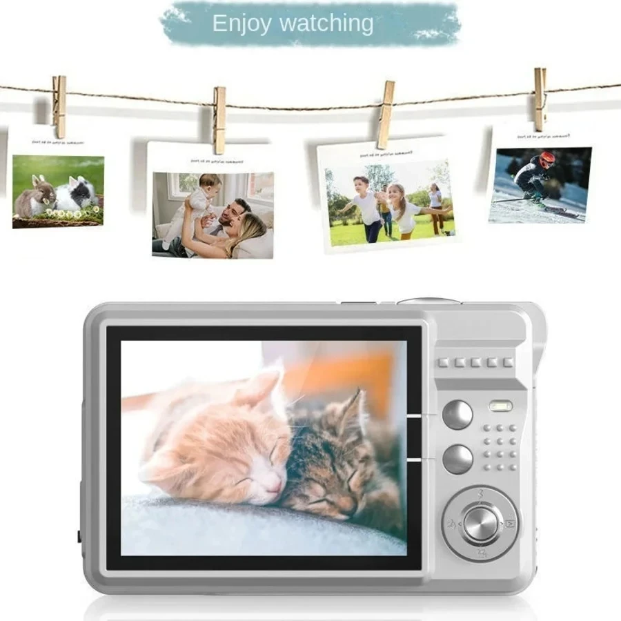 Kid Digital Camera Rechargeable Outdoor 48MP Anti-Shake Instant Child Cameras 2.7in LCD Screen Portable Children's Campus Camera