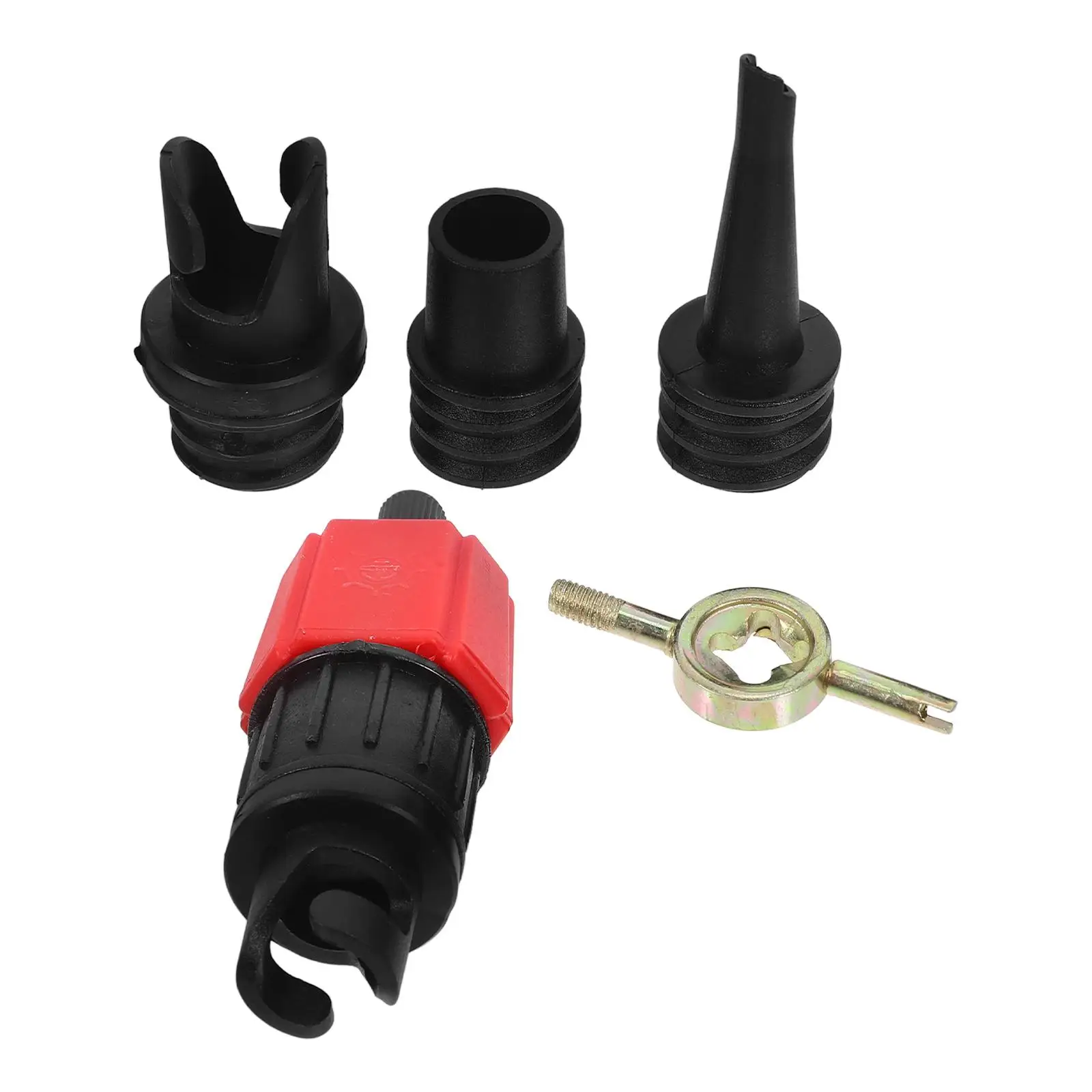 

1Pc Vehicle-Mounted Electric Pump Splice Head Practical Simple Metal Pump Inflator Conversional Head for Kayak Car (Red)