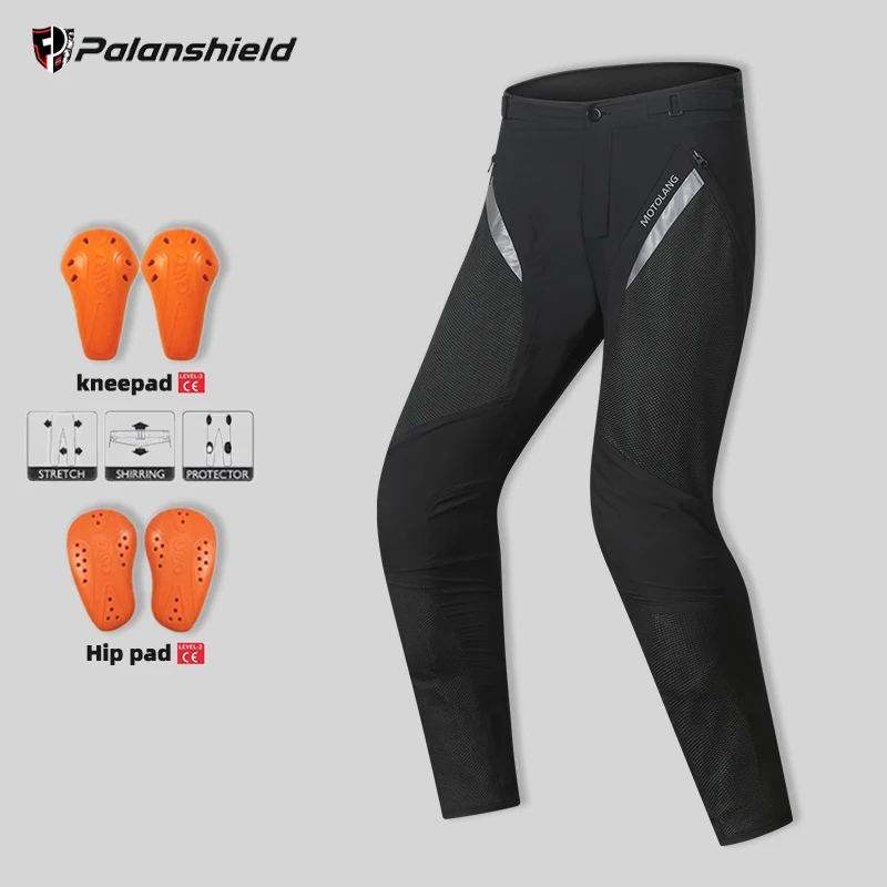 

Summer Breathable Motorcycle riding pants Anti Drop wear-resistant Reflective Motocross Protective Gear motorcycle armor pants