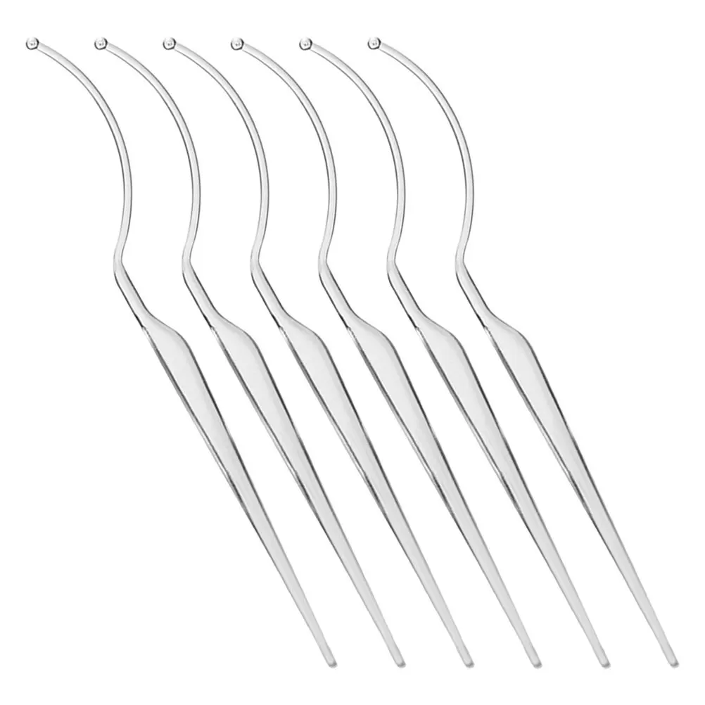 

6Pcs False Eyelash Displaying Sticks Reusable Acrylic Holder Storage Tool for Lash Display Eyelashes Applicator Tool