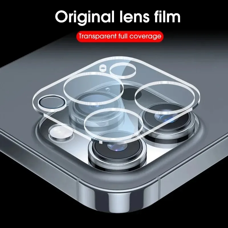 1-5Pcs Camera Lens Protector Glass For iPhone 16 Plus 15 Pro 14 Pro Max Full Cover Lens Protective Glass Film For iPhone 13 Mini
