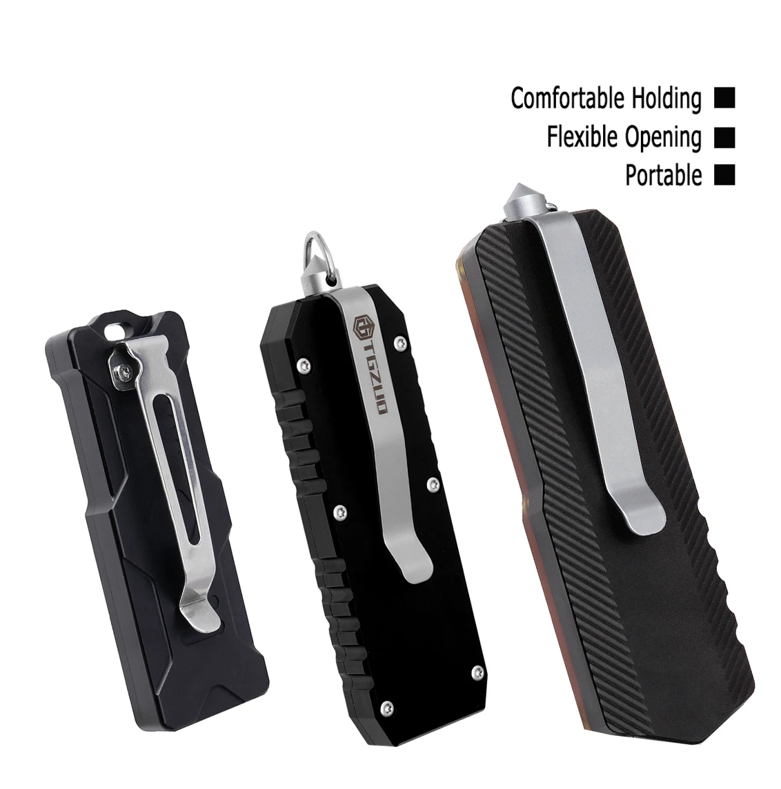

Multiple Black EDC Knives. Multifunctional Practical Knife. Utility Knife