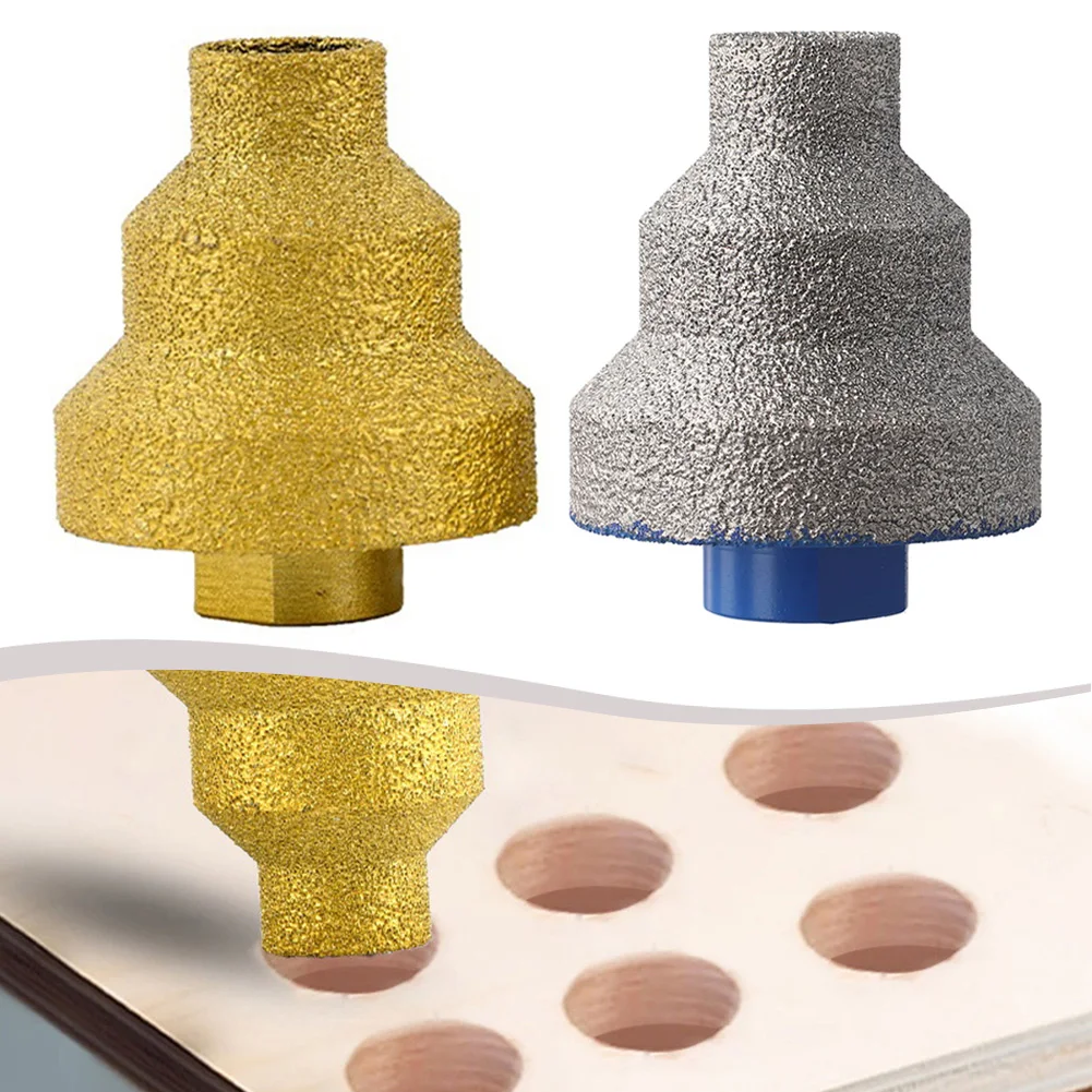 

20-35-50mm Diamond Chamfer Router Bits Hole Step Drill Bit Straight Flute Milling Cutter Metal Marble Hole Opener