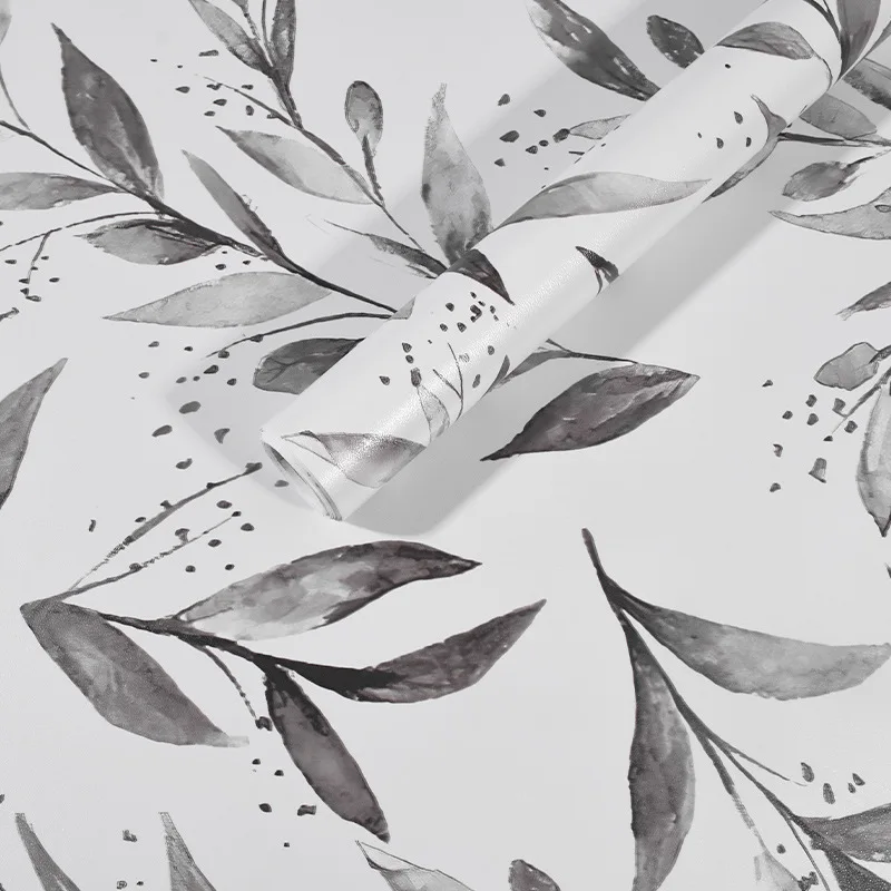 ديكور غرفة النوم والحمام، بولي كلوريد الفينيل السميك المقاوم للماء، ورق حائط ذاتي اللصق مزين بالزهور، ملصقات خزائن المطبخ المقاومة للزيت