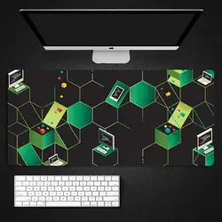 NodeJS JavaScript Mouse Pad Gaming desk decoration Mousepad Large 900x400mm MouseMat Gamer XXL Mause Carpet PC Desk
