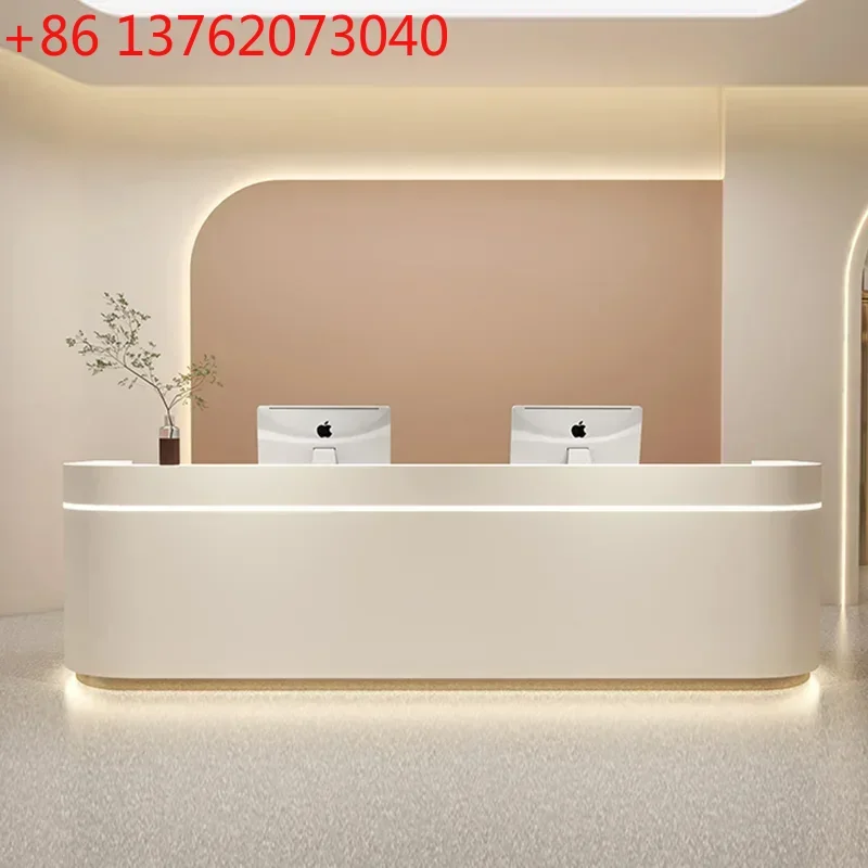 

Italian Style Medical Dental Clinic Reception Desks Beauty Salon Designer Reception Desks Simplicity Furniture Receptionen