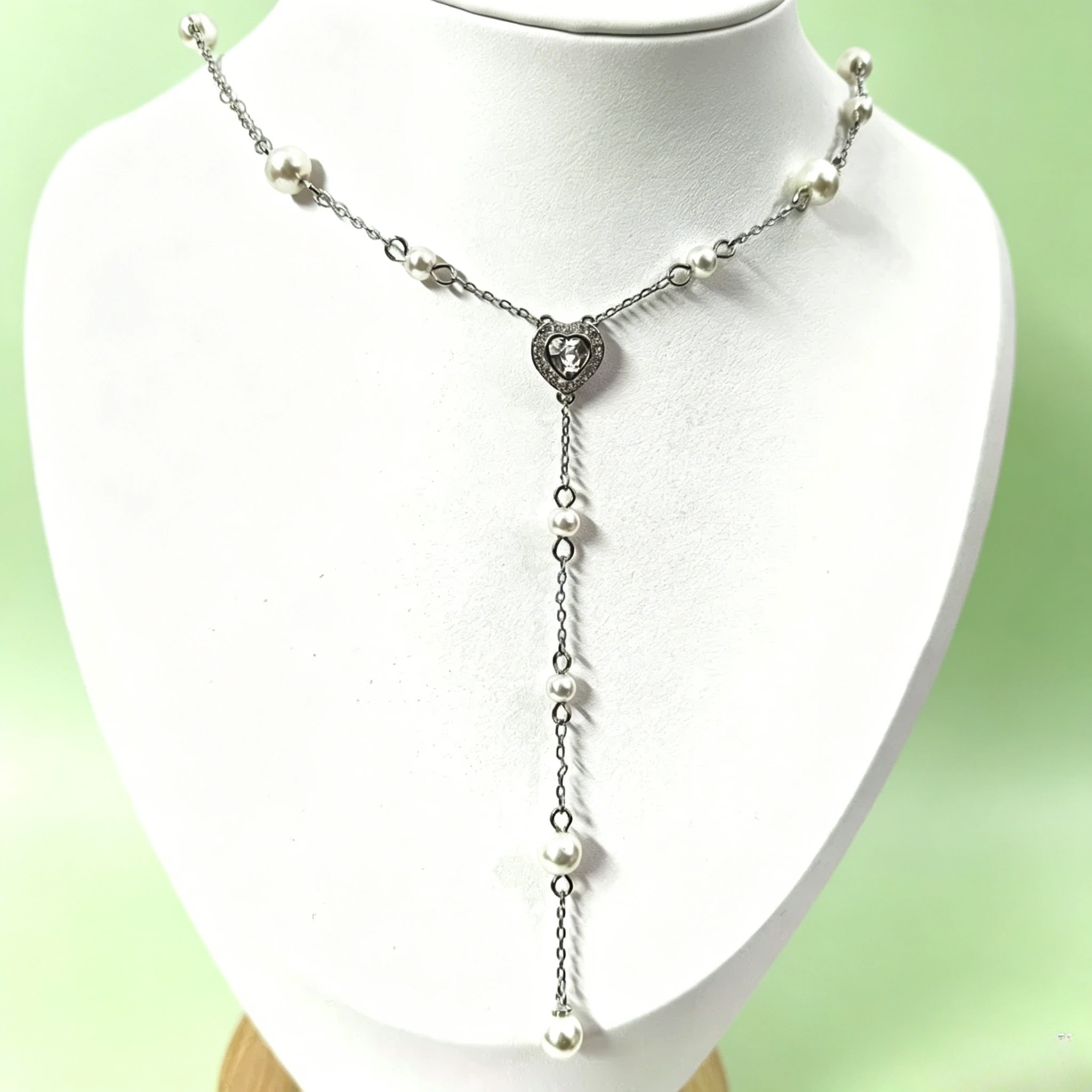 2026 Good Brand Silver Color Ariana Grande Tennis Necklace Women Romantic Luxury Gift Jewelry Set Jewelry Sets view 4