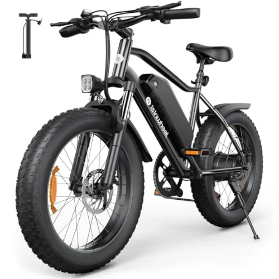 

Adult electric mountain bike with dual crown fork, aluminum frame, black color, 1000W peak motor for high performance off-road