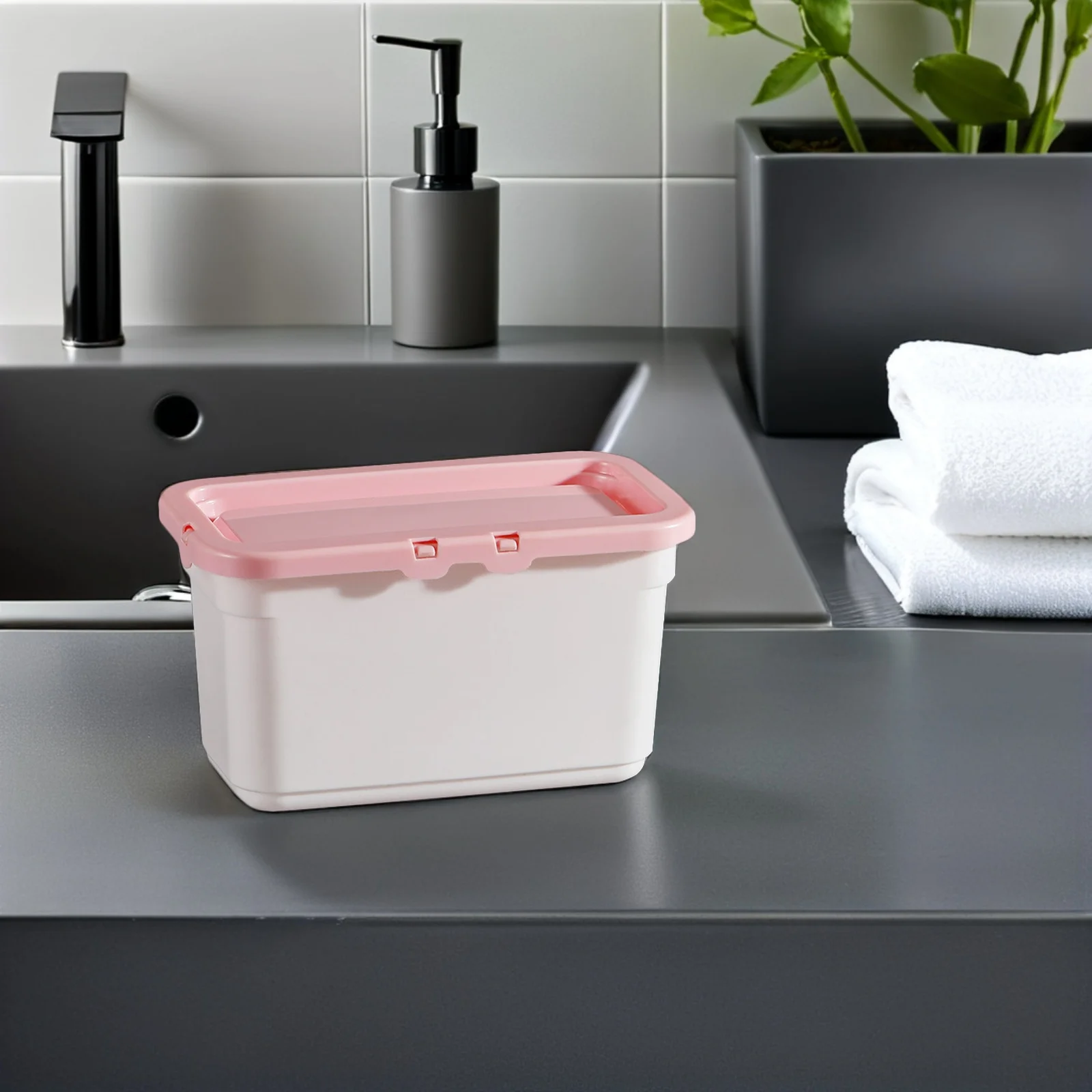 

3Pcs Laundry Beads Canister PP Plastic Storage Box Multifunctional Organizer for Laundry Room and Home