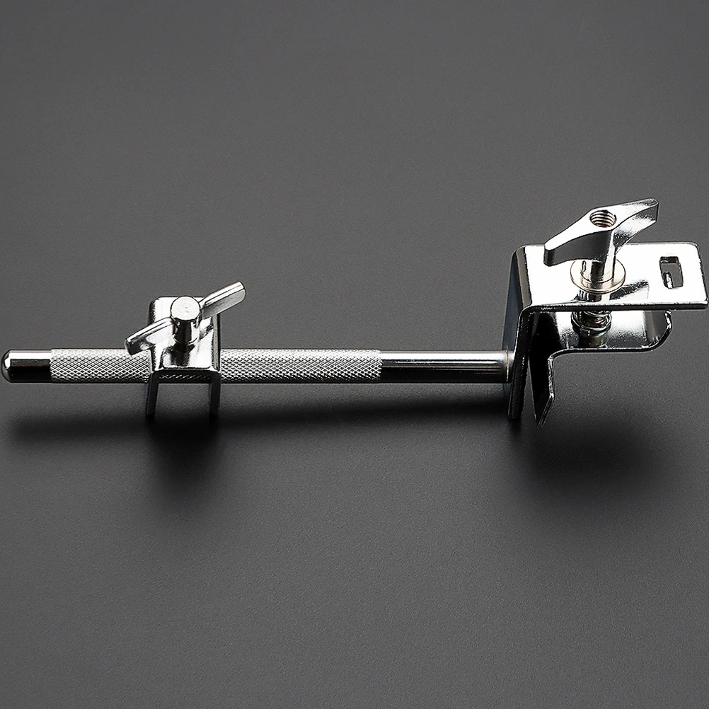 

154mm Cowbell Clamp Extension Drum Mount Holder Silver Sturdy Clip for Drum Set WC51E Strong Easy Install Cowbell