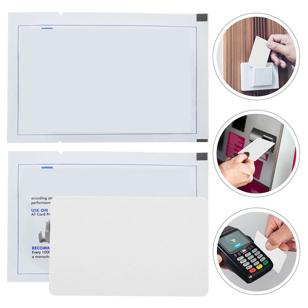 

5Pcs Pos Terminal Cleaner Reusable Cleaning Card for Card Reader Machine Dust Removal Maintenance Tool Accessory