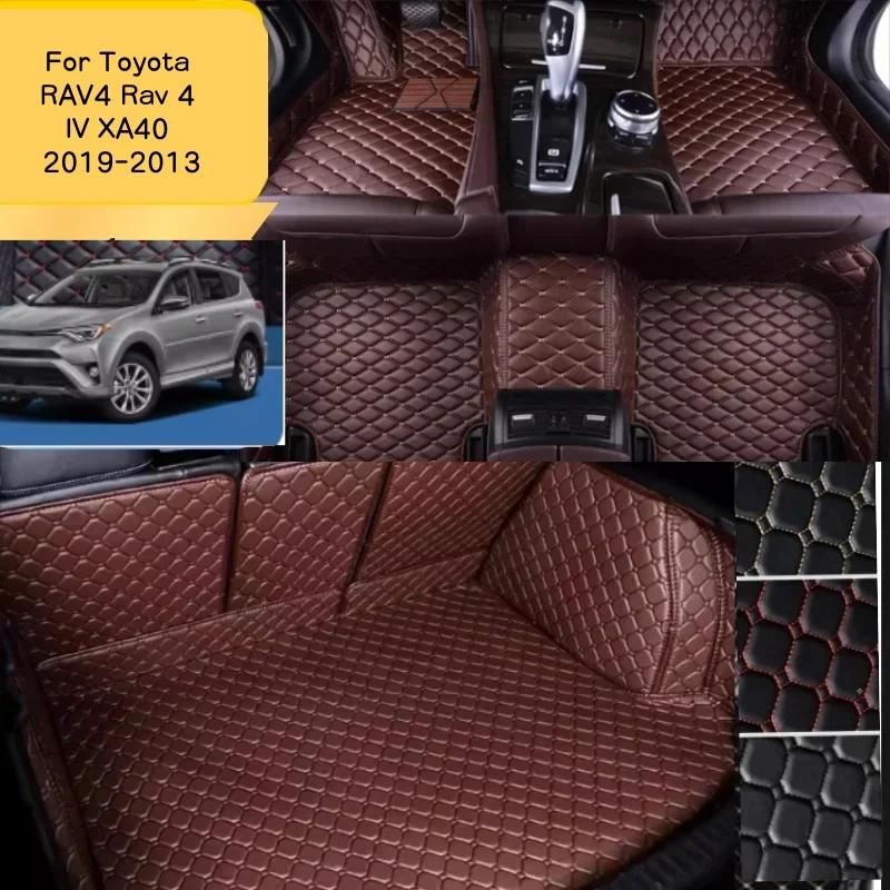 

Customized Full Coverage Car Floor Mat For Toyota RAV4 Rav 4 IV XA40 2019-2013 Car Interior Carpet Accessories Car Floor Mats