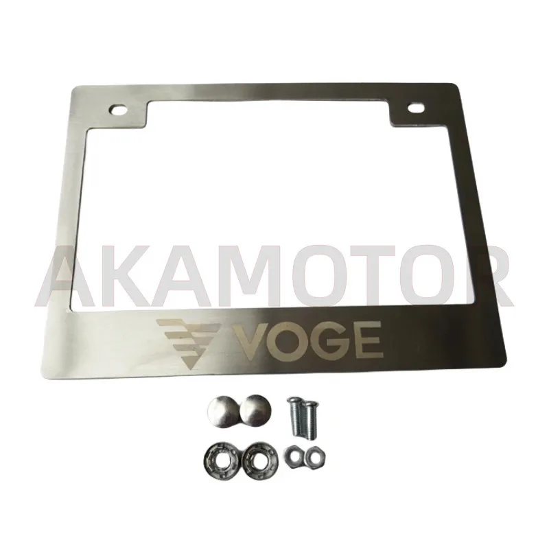 Modified Stainless Steel License Plate Frame for Loncin Voge 500r/525r Lx500r