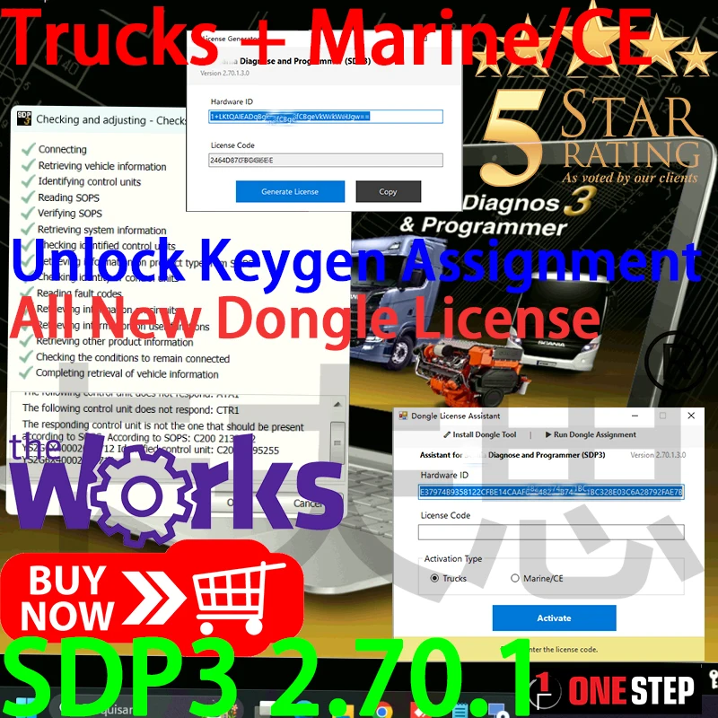 SDP3 Upgrade To Date Unlock Newest Version Use Request Fix Old SDP3 Limited for VCI3 VCI-3 VCI2 HQ A+ / Full Chip Works Function