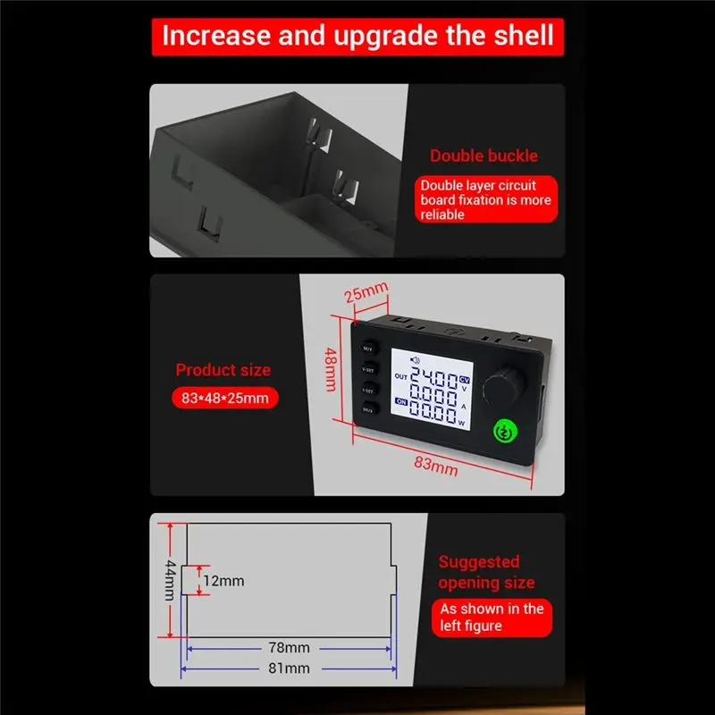 A20F-ZK-SK90 Adjustable CNC DC Regulated Power Supply Constant Voltage And Constant Current Step-Up And Step-Down Module