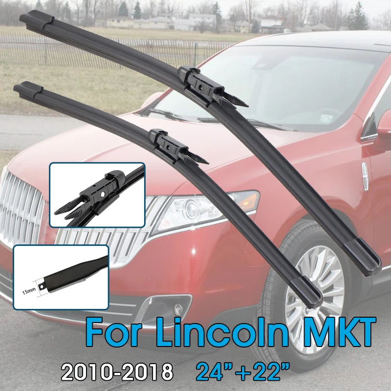 

Автомобильные щетки стеклоочистителя 24 "+ 22" для Lincoln MKT 2010-2018 лобовое стекло, щетки переднего окна, автомобильные аксессуары