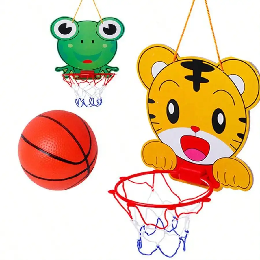 

1pcs Kids Basketball Hoop Kit Cartoon Creative Animals Basketball Stand Outdoor Indoor Game Sport Play Toys For Children Kids