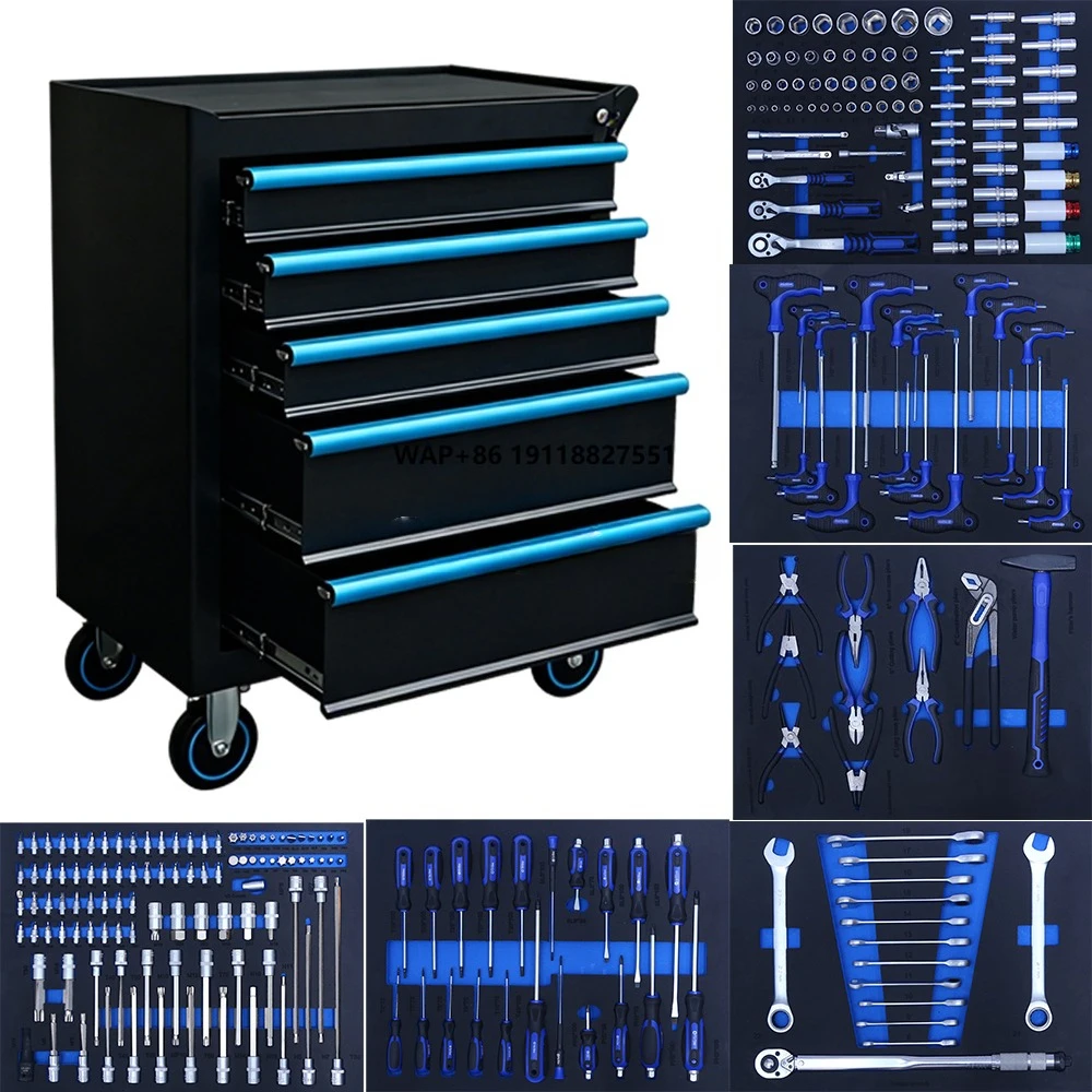 

5-ящик для авторемонта, тележка, нагрудный верстак, тележка для инструментов, тележка для инструментов, шкаф для инструментов на колесиках с инструментами