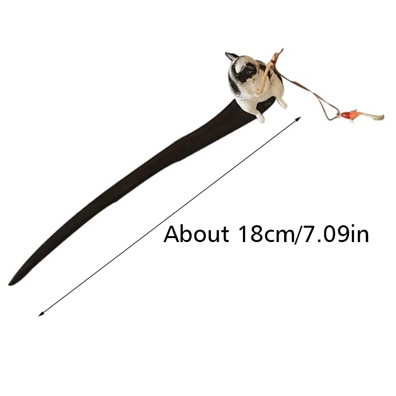 Unique Cat Fishing Wooden Hair Stick Retro Chinese Style Tassel Hairpin For  Women Girls Hanfu Hair Chopstick Clips Headwear Gift - AliExpress 200000297