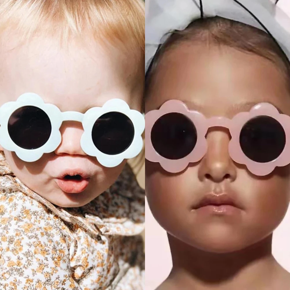 Cute Flower Sunglasses For Kids Fashion Jelly Color Sun Glasses Kids Cute Sunflower Children Sunglasses Shades Girls Boys