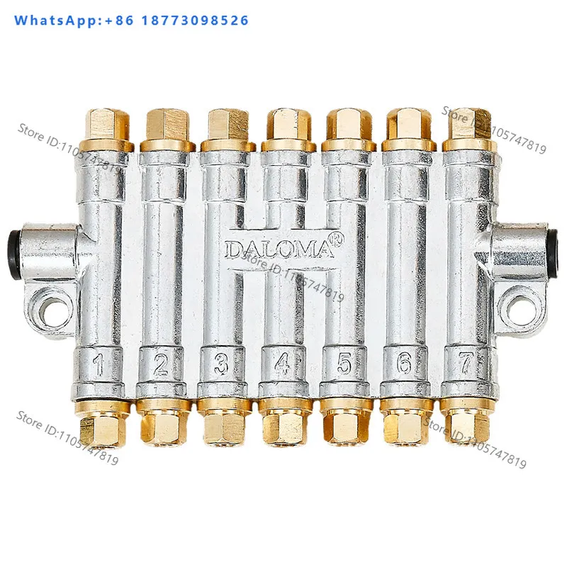 Oil volumetric quantitative distributor CNC i-njection molding machine oil drain 2345678th position/route