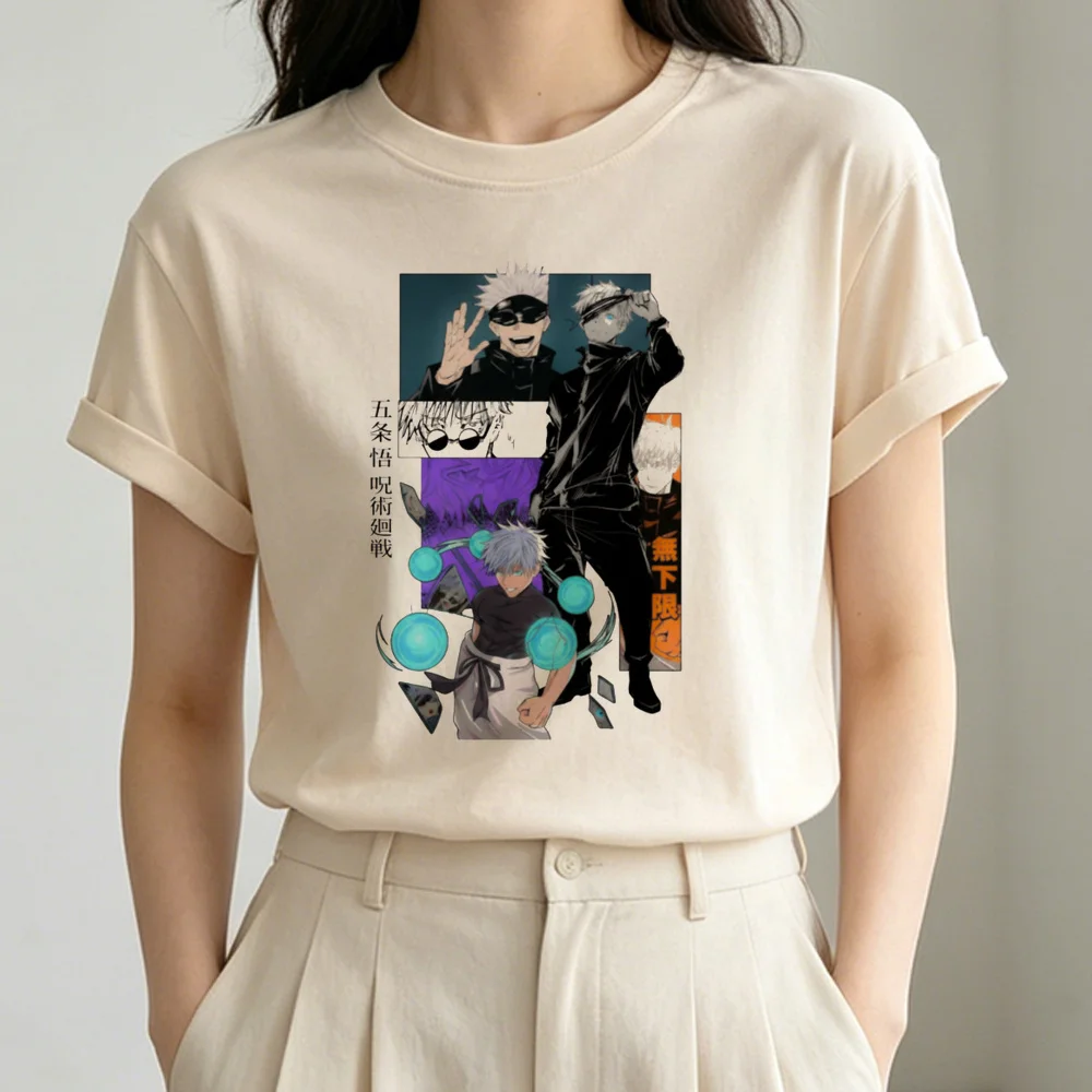 Jujutsu Kaisen T-Shirt Shoujo koreanische Mode Party 2000er Sommer T-Shirt Ästhetik Grunge Retro Emo Kawaii – Detail 6