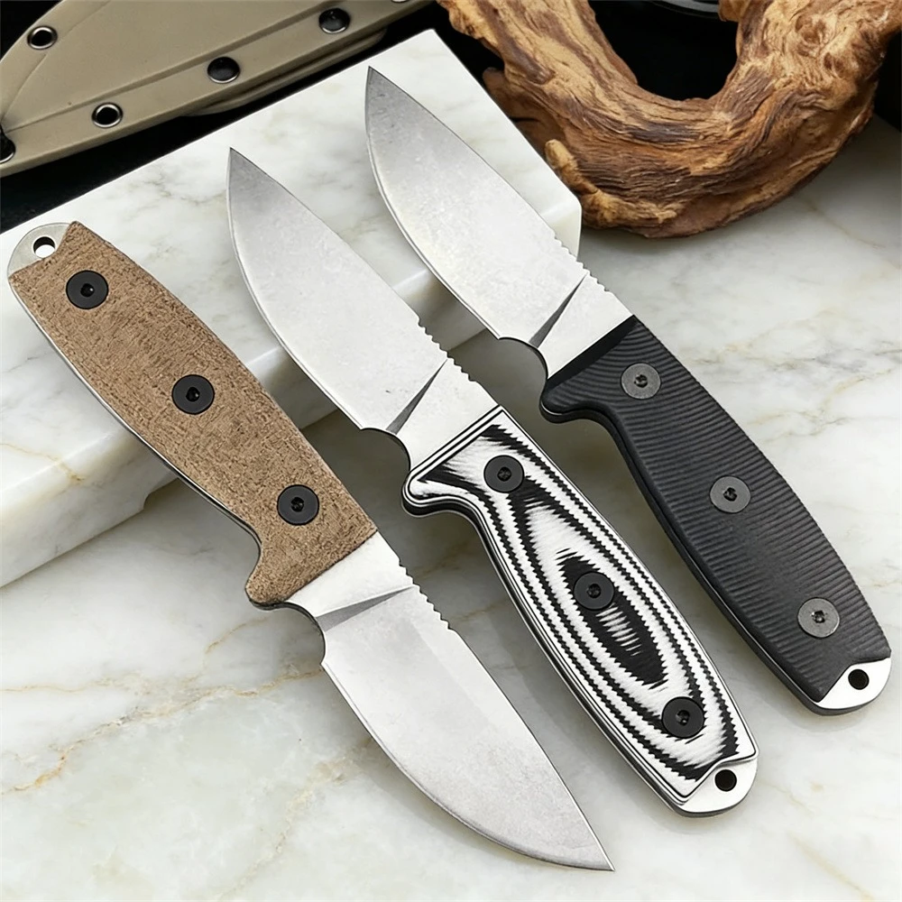 

Уличный многофункциональный нож EDC с фиксированным клинком D2 и рукоятью G10, для кемпинга, режущий инструмент, подарок для мужчин