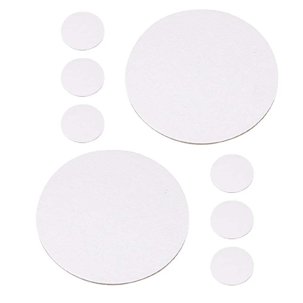 

8pcs 4 Inch Round Boards Blank Oil Painting Panels Portable For Artists Diy Art Projects Stretched For Acrylic Painting