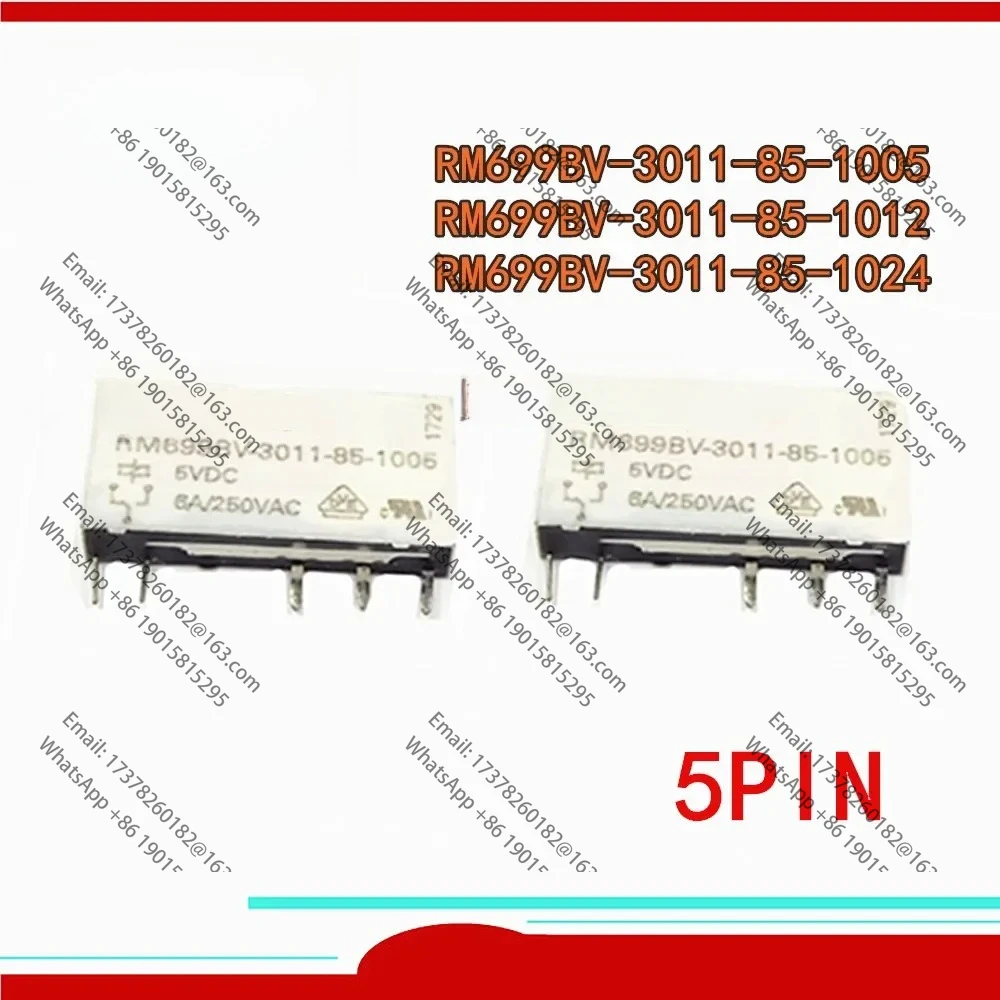 

10 шт./лот, 100% новое реле RM699BV-3011-85-1005 RM699BV-3011-85-1012 RM699BV-3011-85-1024 RM699BV 3011 85 1024 5 В 12 В 24 В 5 контактов