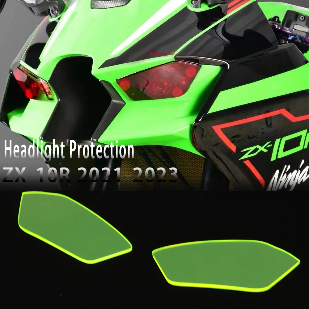 FOR ZX-10R 2021-2024  Motorcycle Headlight Guard Head Light Lens Cover Protector For KAWASAKI ZX-10R ZX10R 2021-2023