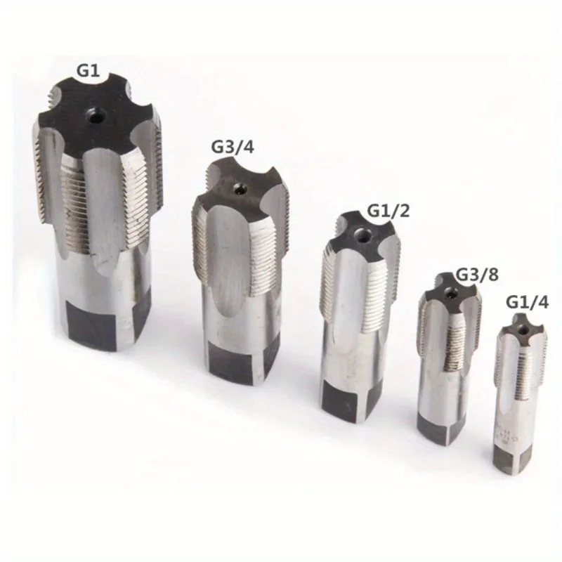 1-teiliges Gewindeschneidwerkzeug-Set, 1-teiliger Rohrgewindebohrer HSS G1/8 1/4 1/2, Handbohrer, Kegelgewindebohrer aus Hochgeschwindigkeitsstahl