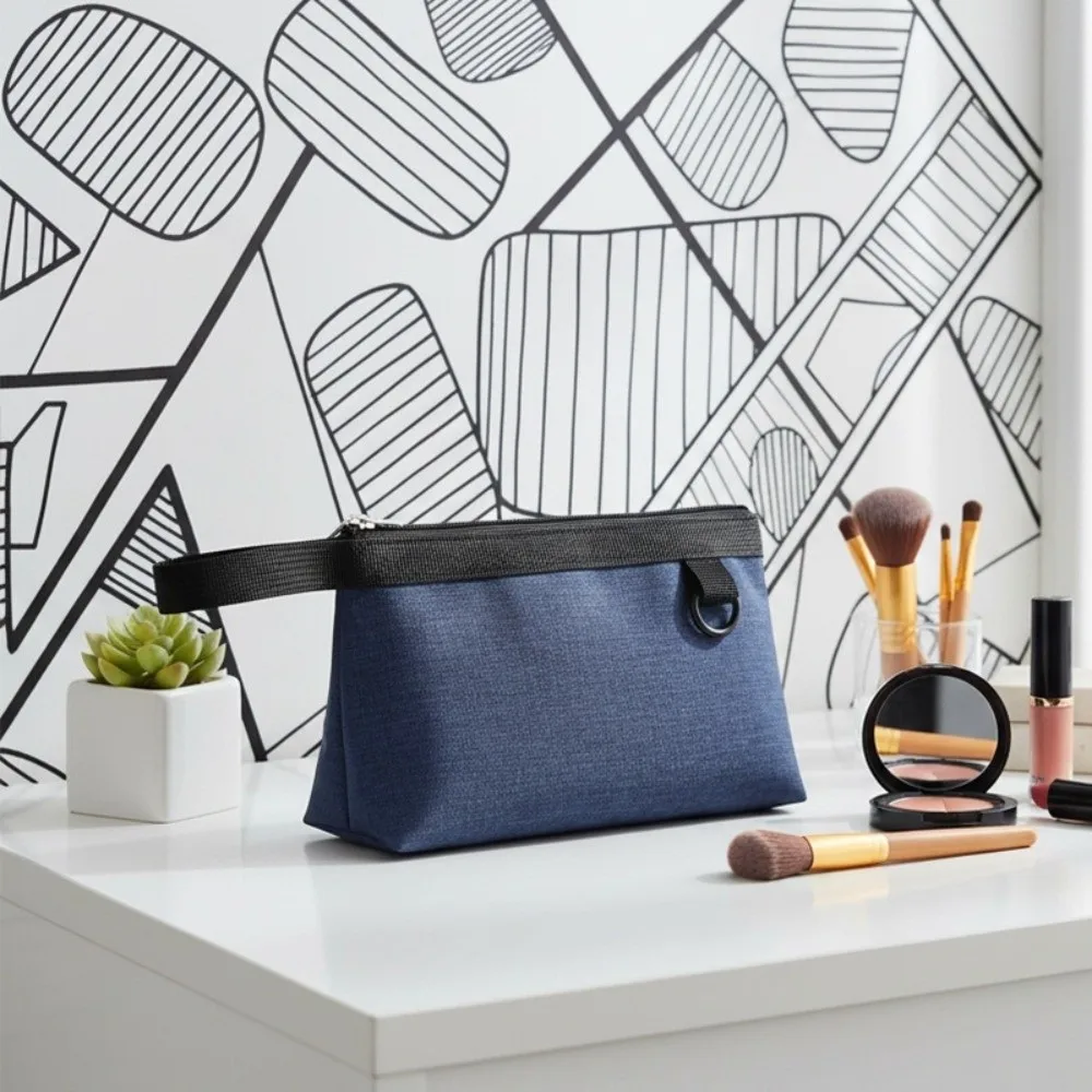 Multi-functional Oxford Cloth Oxford Cloth Zipper Pouch Waterproof Wear-resistant Tool Storage Pouch Large Capacity Makeup Bag