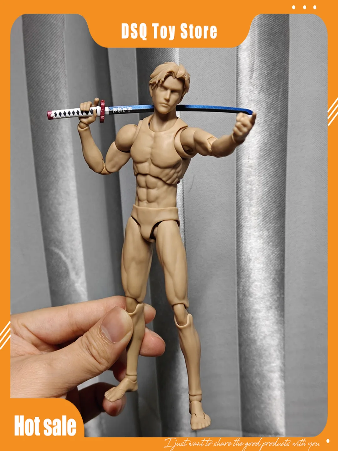 

Mirrfig MF001 1/12 Male Lean Thin Joint Action Figure Body 16.2cm Super Flexible White Yellow Skin Tone Anime Collectible Model