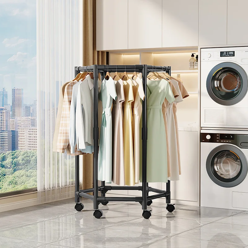 

Тщательно отобранная усиленная напольная сушилка для белья, вращающаяся вешалка от пола до потолка, многофункциональная сушилка для общежития и спальни