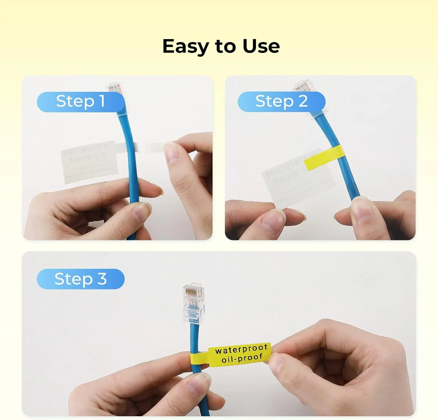 Niimbot D110 Mini Smart Portable Label Printer Thermal Cable Sticker Adhesive Waterproof Identification Fiber Tag For D101/D11/H