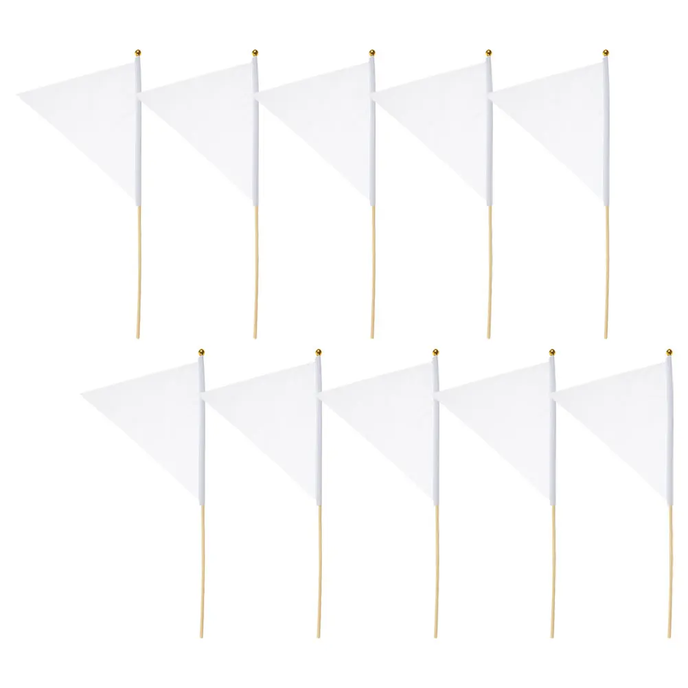 

10 Pcs Flag Lawn Markers Outdoor Marking Flags Ground Polyester Garden for Sprinkler Heads