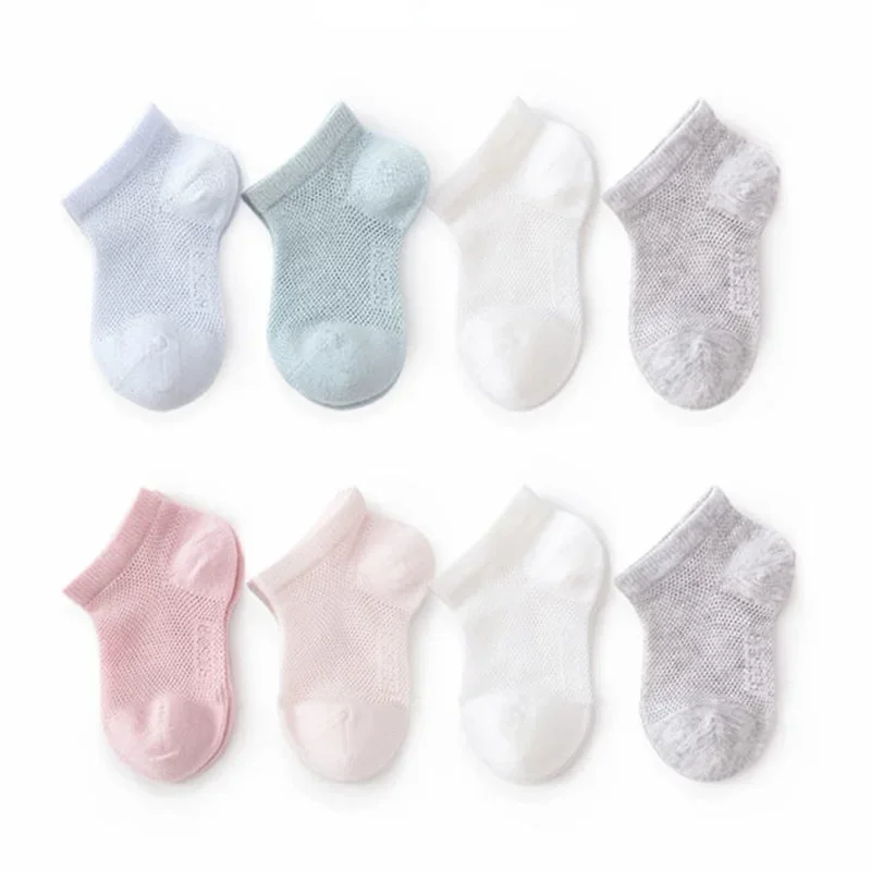 3pairs/bag Summer Autumn Thin Mesh Breathable Baby Socks Infant Socks Stretch Elastic Casuals Nets Sock