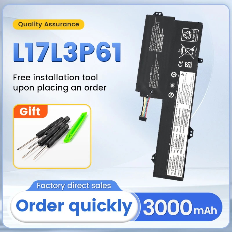 

SOMI L17L3P61 L17C3P61 Laptop Battery For Lenovo IdeaPad 320S-13IKB Xiaoxin 7000-13 Yoga720-12 720-12IKB 520-12V 330S-13IKB 330-